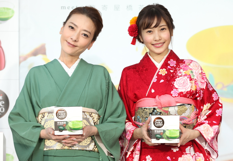 「宇治抹茶」を世界のブランドに！ 西川史子さん・佐野ひなこさんが着物で登場