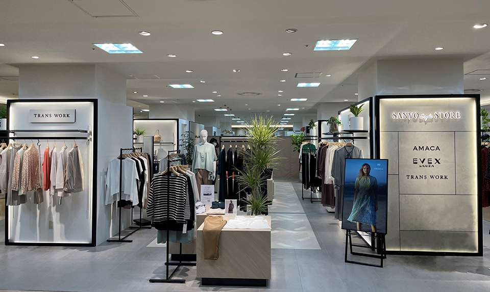 三陽商会が婦人服ブランドのコンセプトショップ「SANYO Style STORE」藤崎本店をオープン。サステナブルな取り組みにも注目