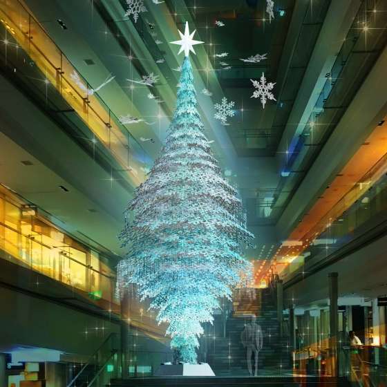 表参道ヒルズで世界最大級の“3Dプリンター製クリスマスツリー”が登場！　期間限定「ジョー マローン ロンドン」のポップアップイベントも開催